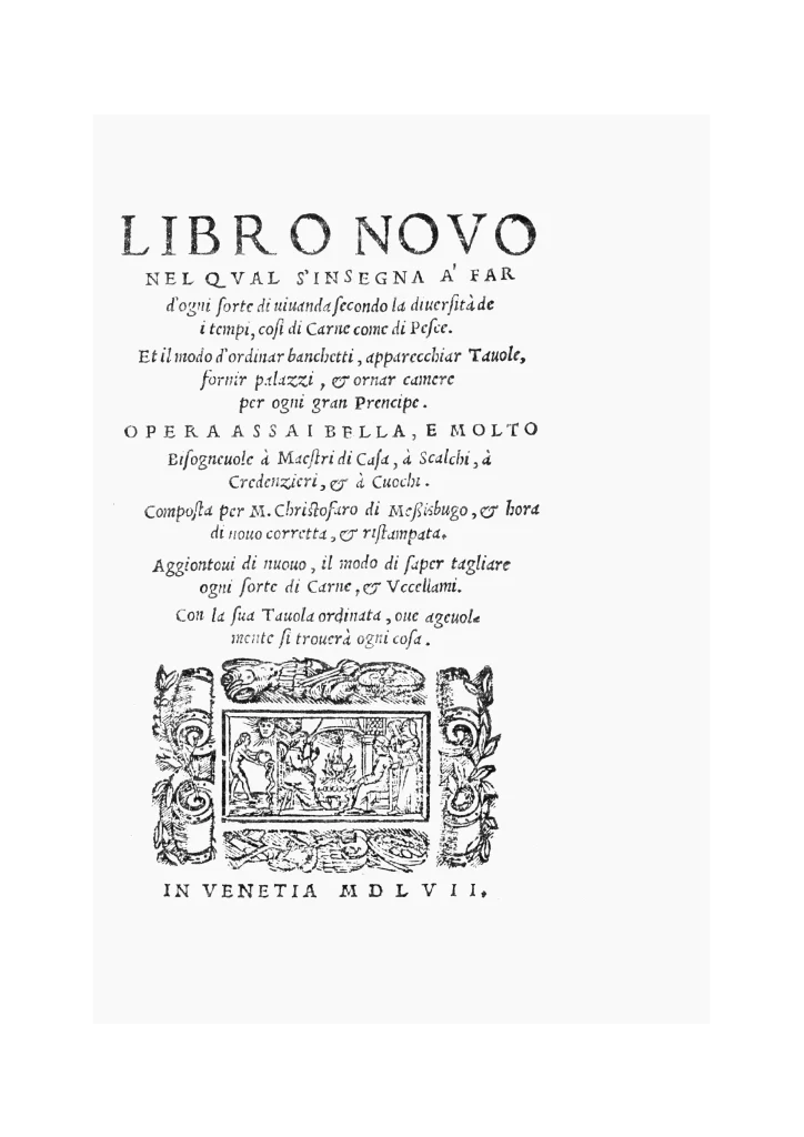 okładka książki Libro Novo autorstwa Christoforo Messibugo